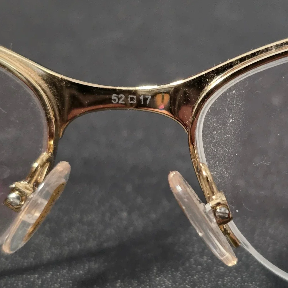 Jimmy Choo JC 106 F62 Womens Brown Gold Glitter Eyeglass Frames 52-17-135